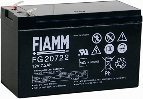 Original FIAMM Akku AGM FG20722 12V 7.2Ah AGM Bleiakku Blei Gel Aufsitzmäher Rasentraktor USV Alarmanlagen