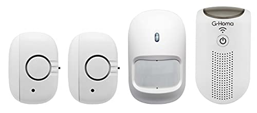 GAO EMW302WF-HS G-Homa Mini-Alarm Kit inkl. Empfangsgerät mit Alarmfunktion, Funkbewegungsmelder, 2 Funk Tür-/Fensteralarm